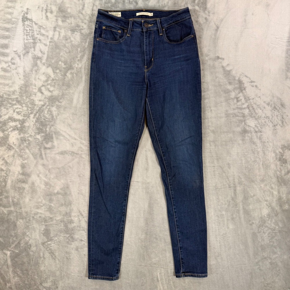 Levi's Premium 721 High Rise Skinny Jeans Women's Size 28x30 Blue Dark Wash‎